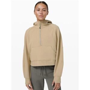 Lululemon Half Zip Scuba Stone Filbert Tan